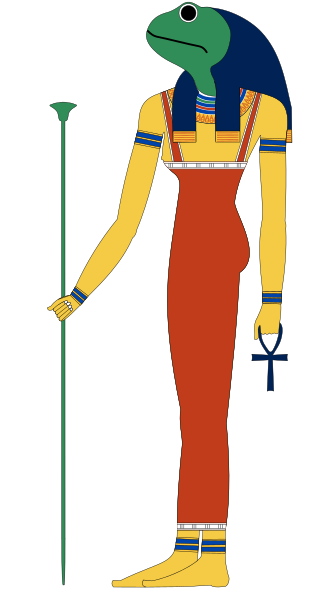 Heket - Vattengud med huvud av en groda